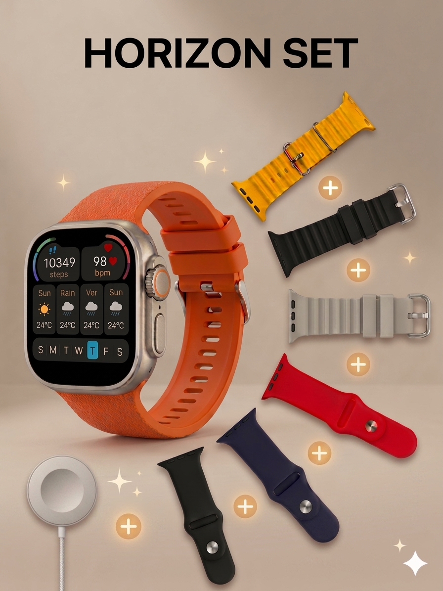 Smart Watch Ultra 9 – 7 in 1 Straps Edition